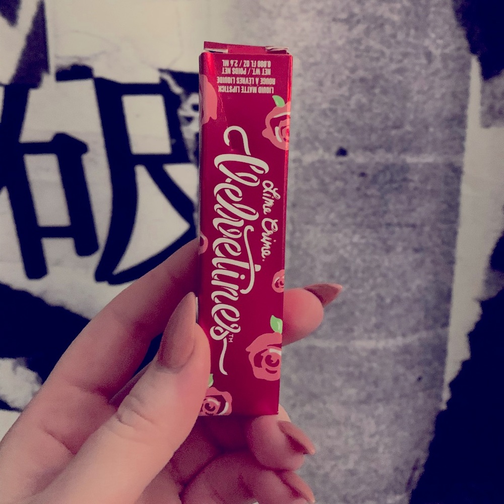 Lime Crime Velvetine liquid lipstick; LULU